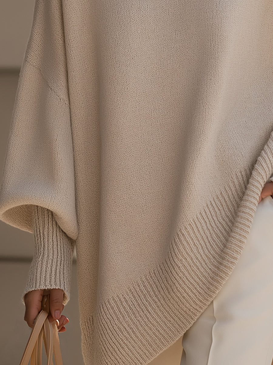 NATALIE – ASYMMETRICAL COZY OVERSIZED SWEATER