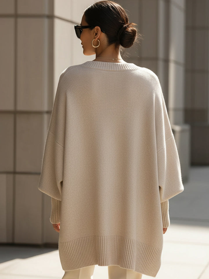 NATALIE – ASYMMETRICAL COZY OVERSIZED SWEATER