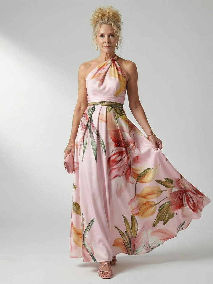 Amelia™ | Light Floral Maxi Dress
