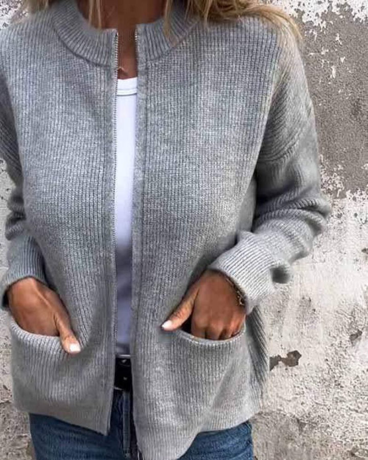 Marsha | Autumn Cardigan With Zipper