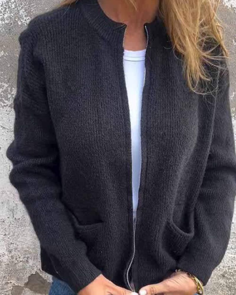 Marsha | Autumn Cardigan With Zipper