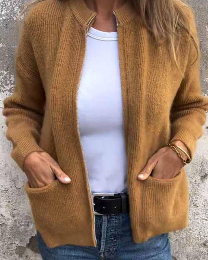 Marsha | Autumn Cardigan With Zipper