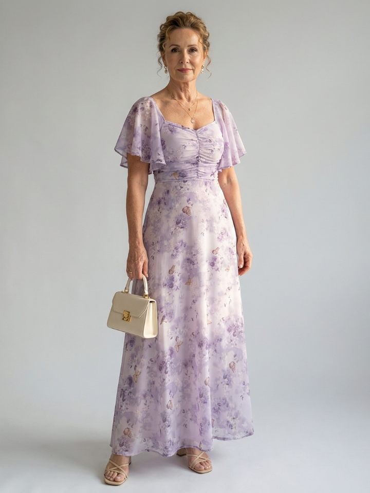 Valerie™ | Flutter Sleeve Midi Dress