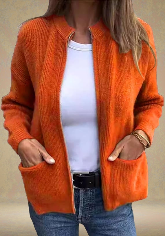 Marsha | Autumn Cardigan With Zipper