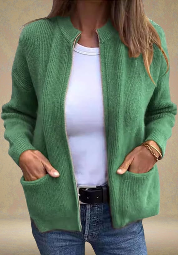 Marsha | Autumn Cardigan With Zipper