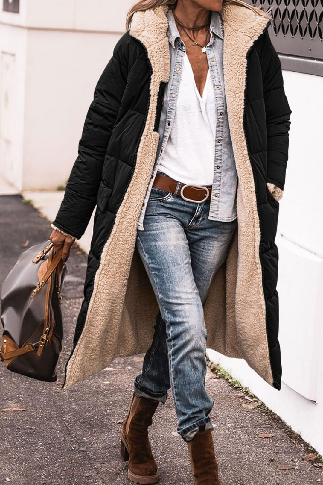 Luna | Elegant Reversible Coat for Women
