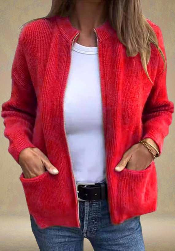 Marsha | Autumn Cardigan With Zipper