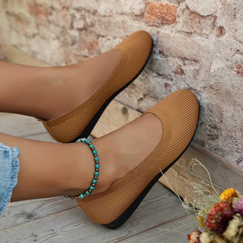 GRACE – COMFY KNIT BALLET FLATS