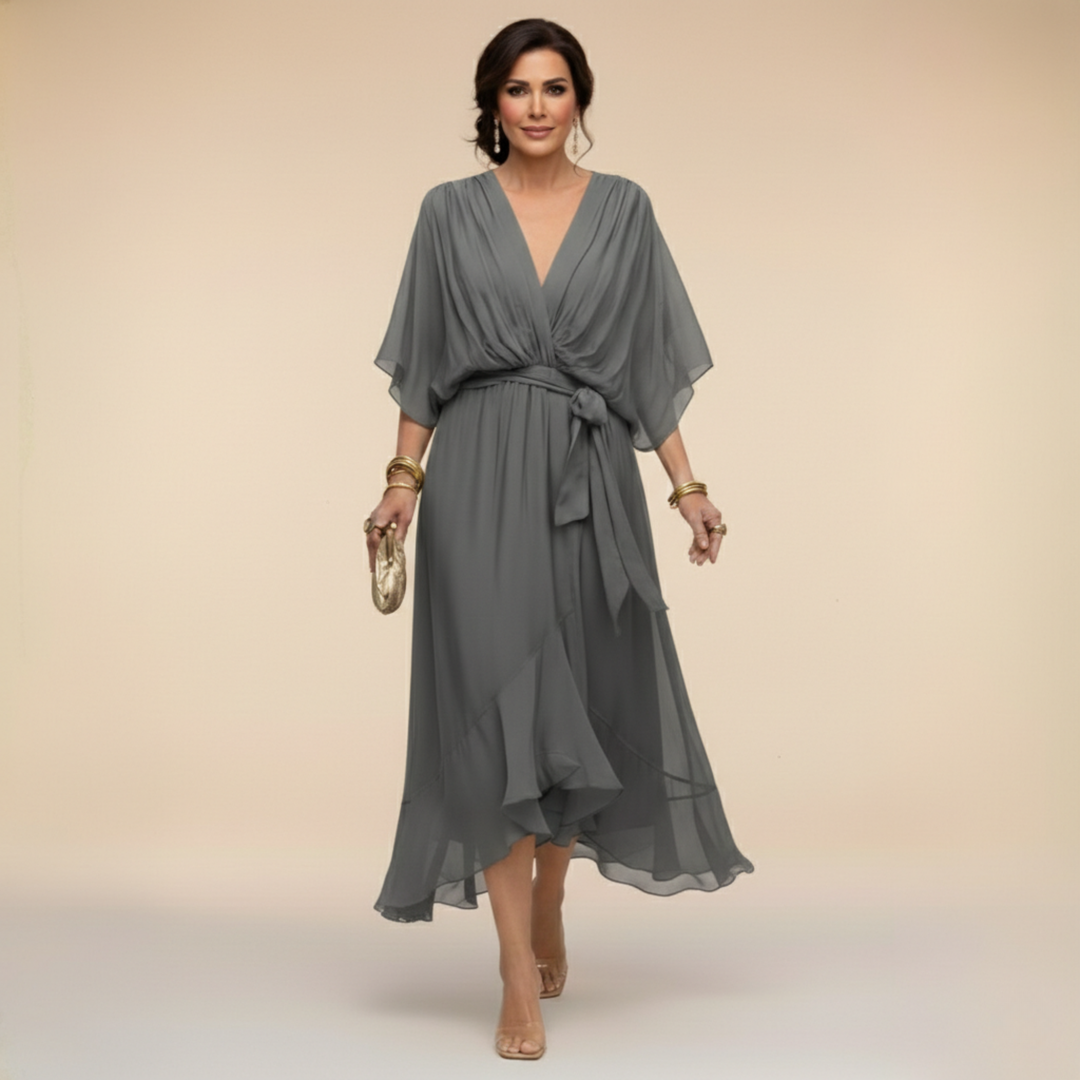 Marta™ – Elegant Flowing Chiffon Dress