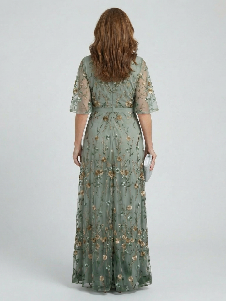 Selena™ | Halter Bloom Flow Maxi Dress