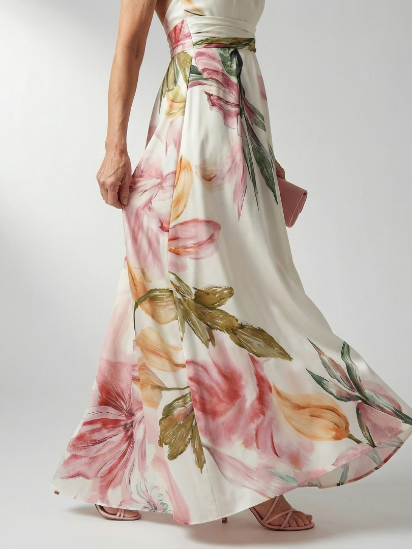 Amelia™ | Light Floral Maxi Dress