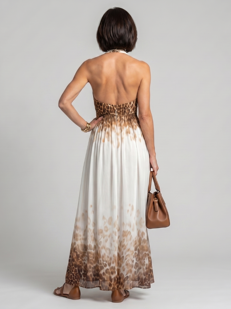 Olivia™ | Pleated White Midi Dress