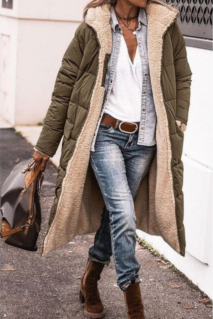 Luna | Elegant Reversible Coat for Women