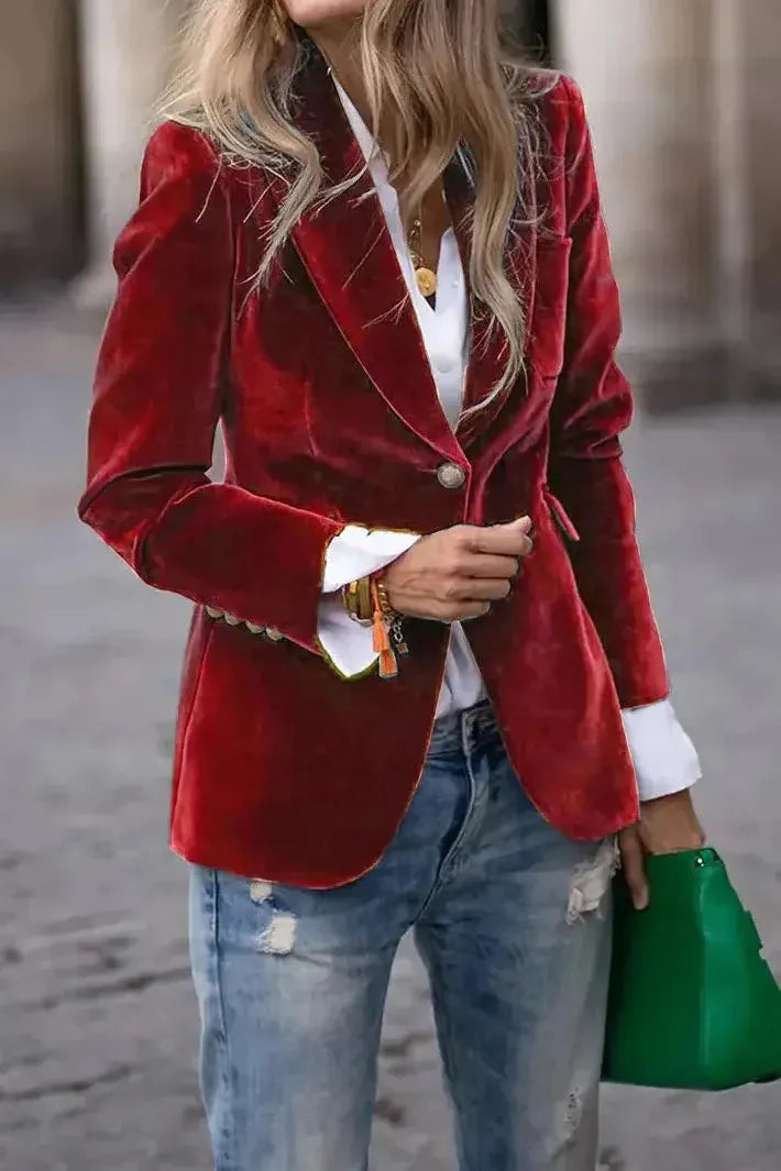 CAMILLE – POLISHED POWER BLAZER