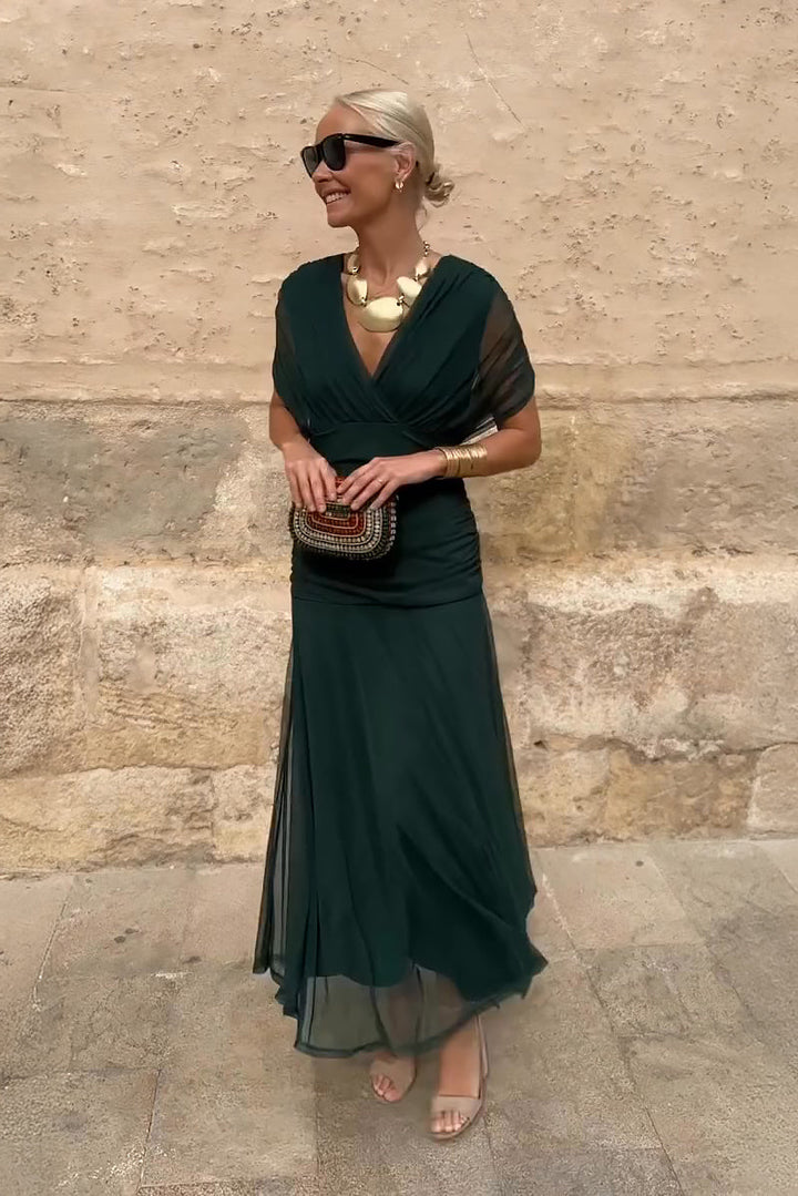 Louise™ – Elegant V-Neck Maxi Dress