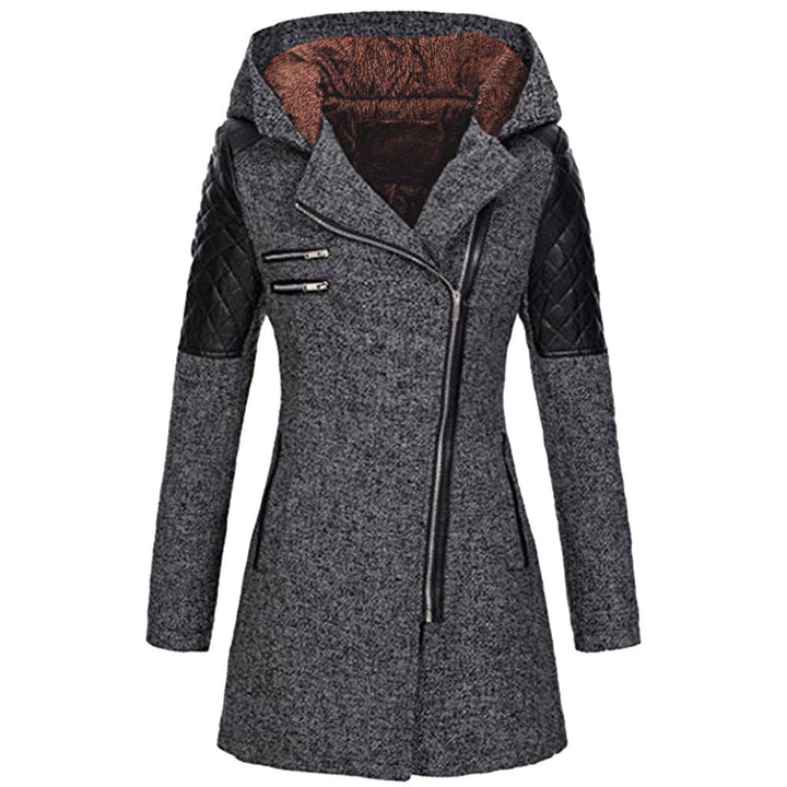 Zoë™ – Stylish Slant-Zip Winter Jacket