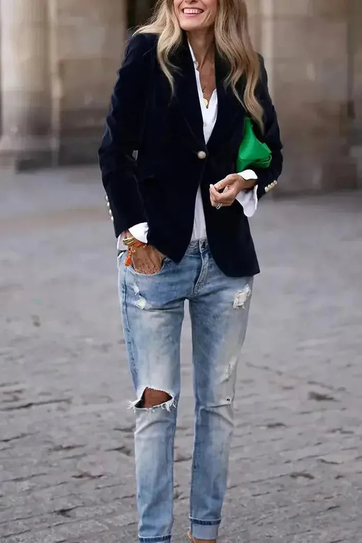 CAMILLE – POLISHED POWER BLAZER
