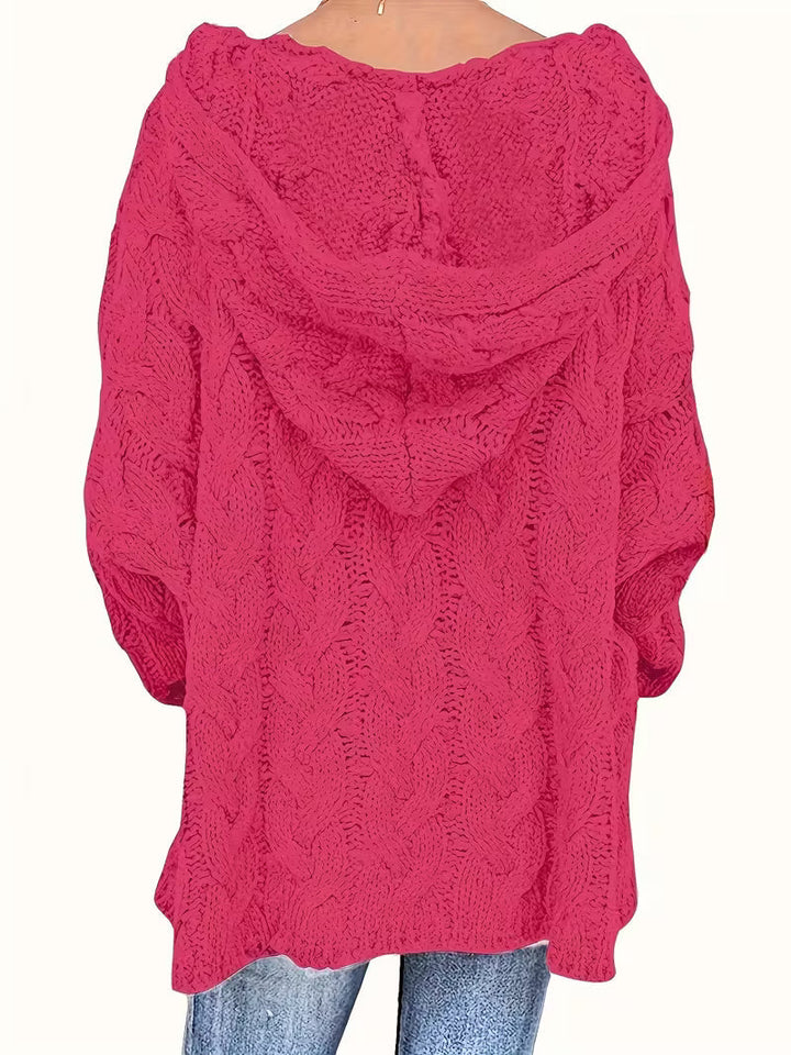 ISLA – CHUNKY KNIT HOODED SWEATER