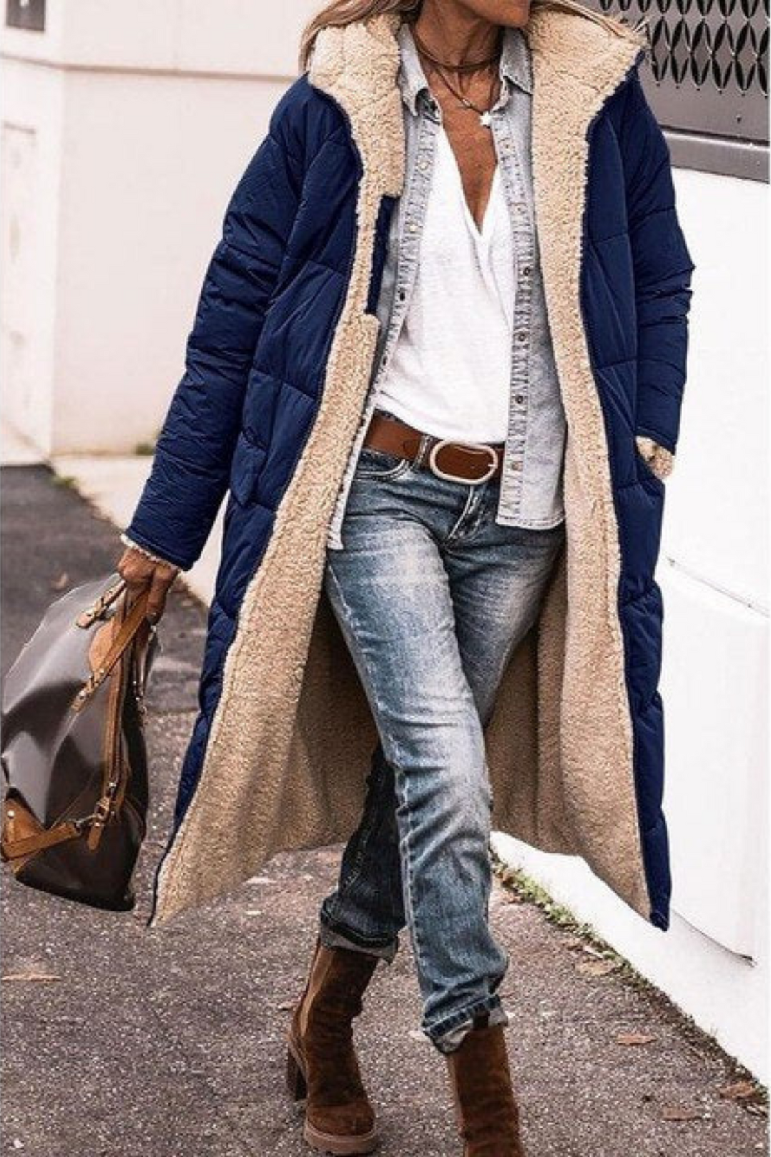 Luna | Elegant Reversible Coat for Women