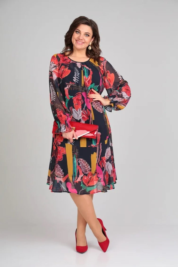 Florine – Elegant Floral Dress