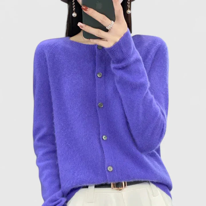 EMILIA – CLASSIC BUTTON CARDIGAN