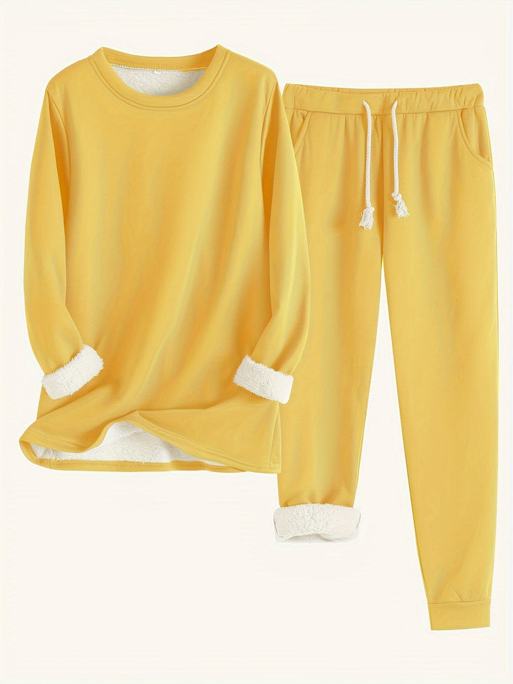 RILEY – COZY FLEECE-LINED LOUNGE SET