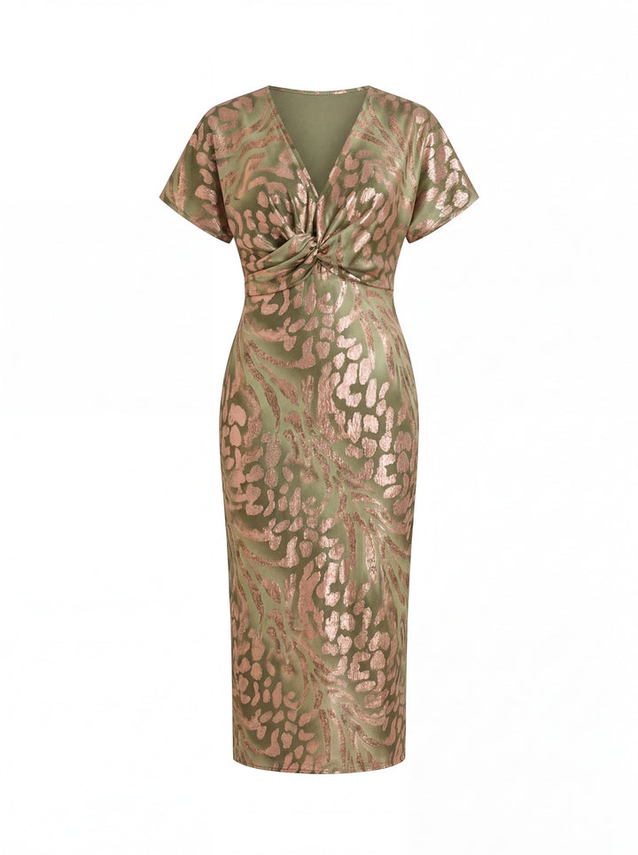 Calandra™ – Flattering Twist Midi Dress