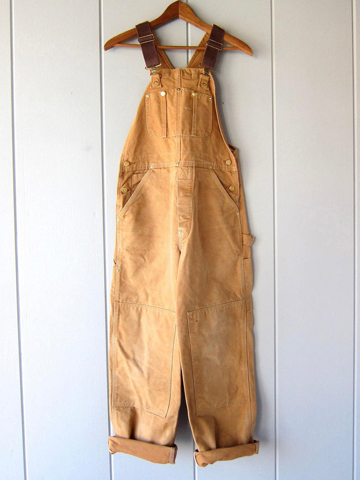 Women's Canvas Dungarees – Relaxed Fit & Workwear-Inspired Style