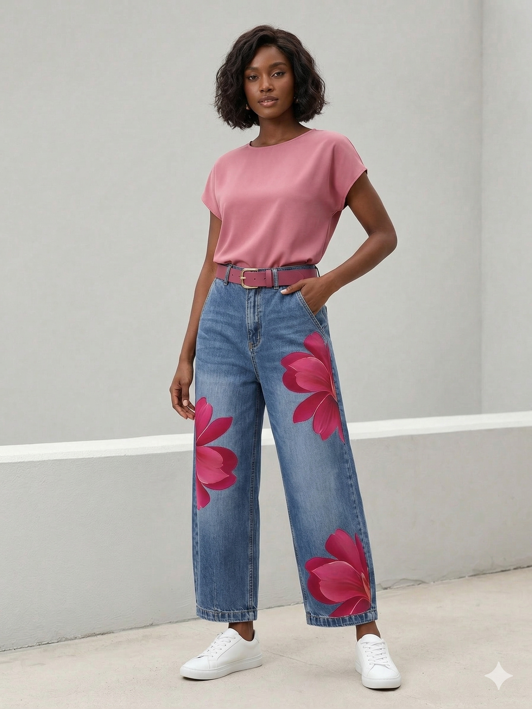 Sophia - Elegant Floral Pants