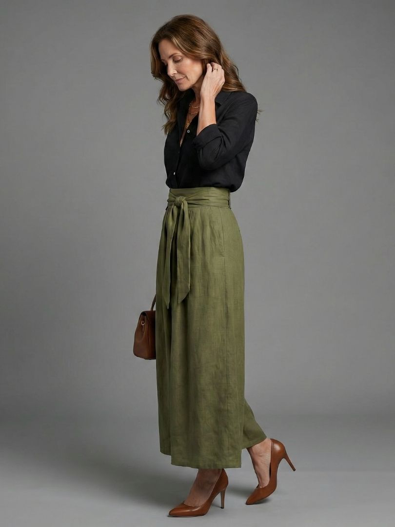 Veronica™ | Two Piece Blouse &amp; Midi Skirt Set