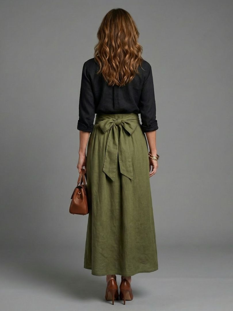 Veronica™ | Two Piece Blouse &amp; Midi Skirt Set
