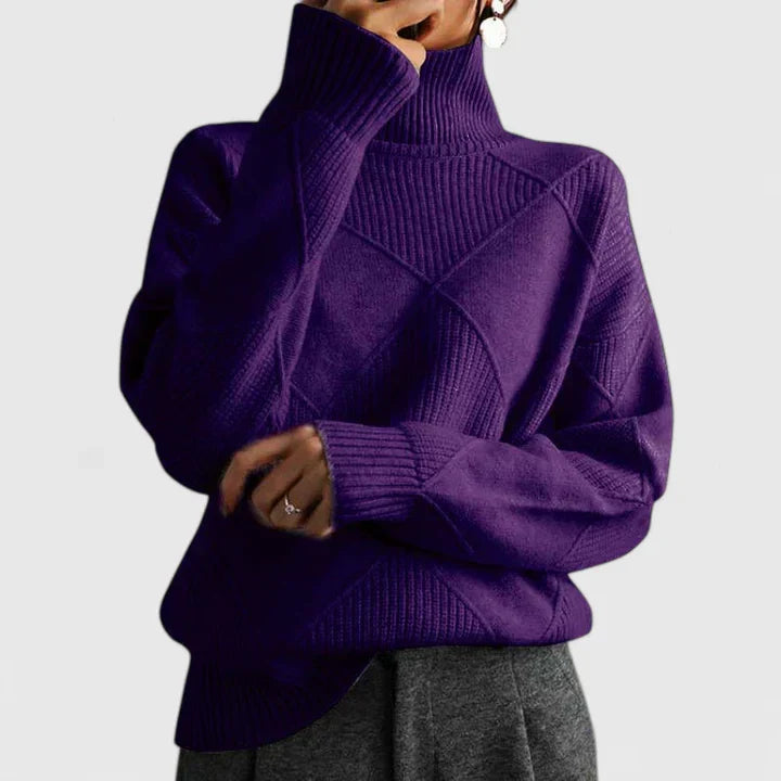 WILMA – COZY TURTLENECK KNIT SWEATER