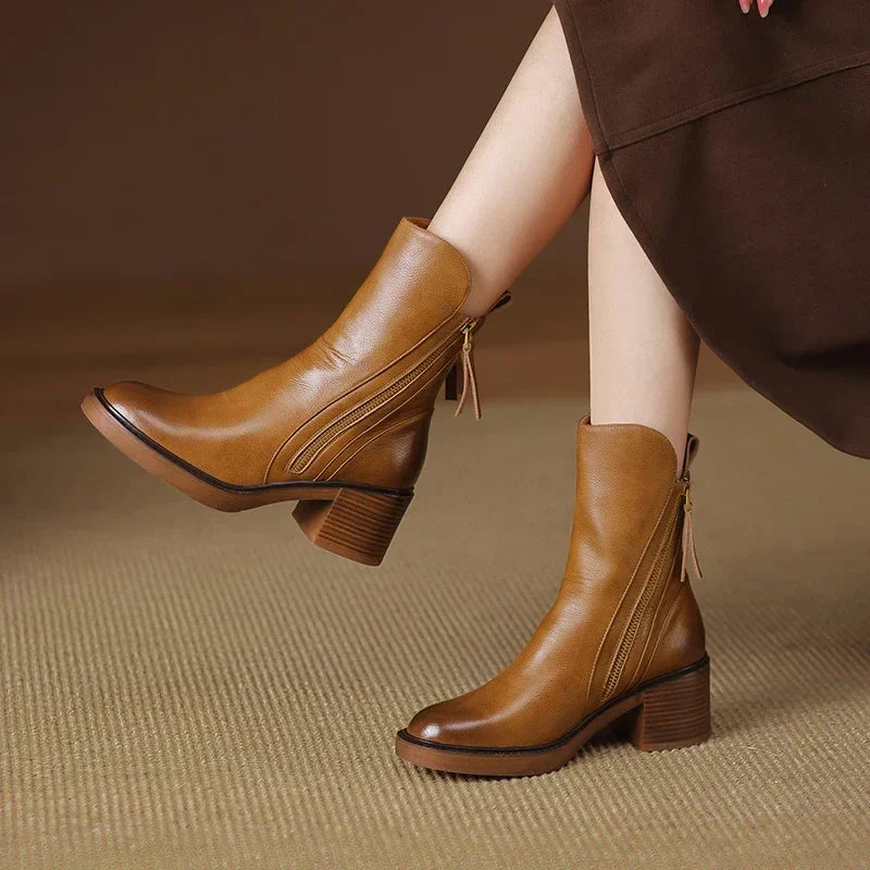 Meadow | Leather Ankle Boots