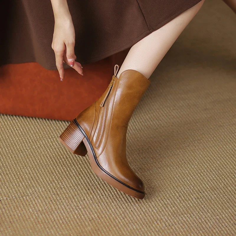Meadow | Leather Ankle Boots