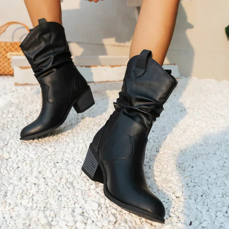 Monroe® | Classic Mid-Calf Western Boots