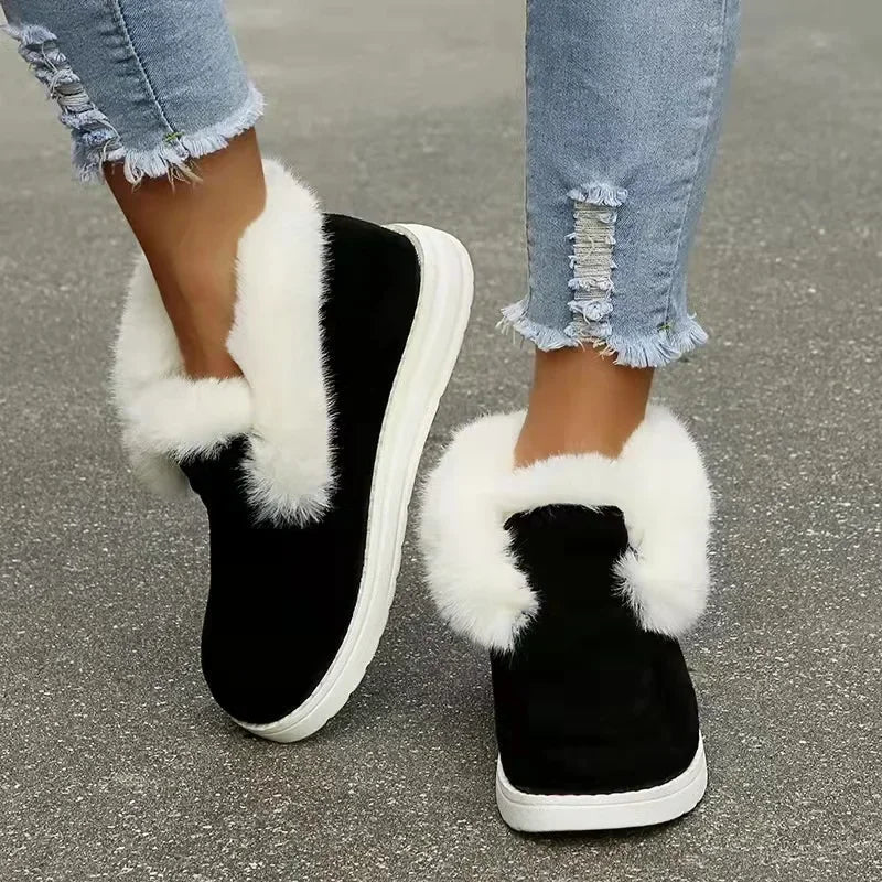 OrthoChic™ – Women's Plush Slip-On Boots