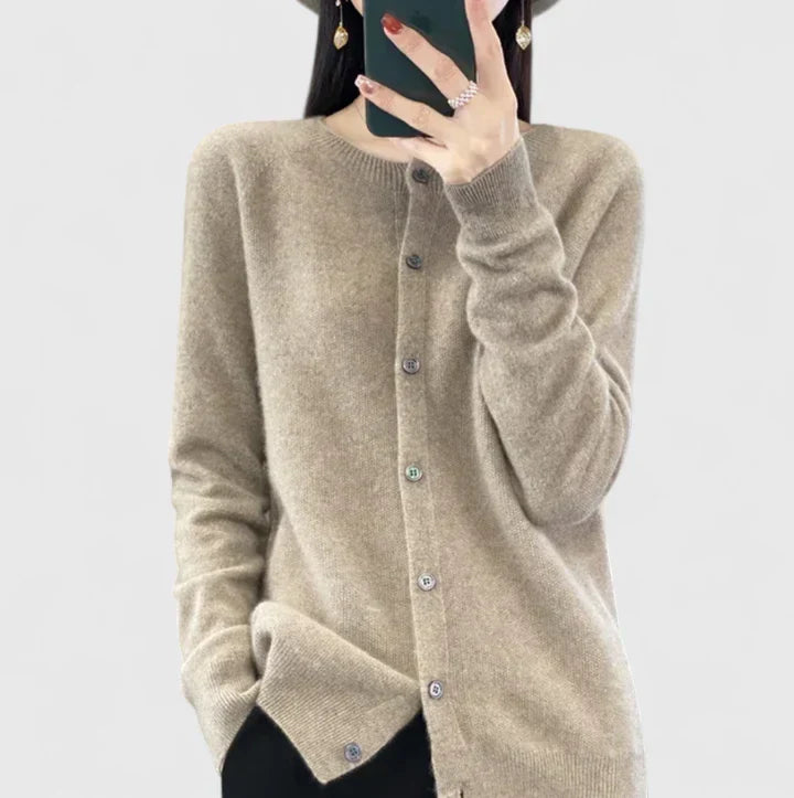 EMILIA – CLASSIC BUTTON CARDIGAN