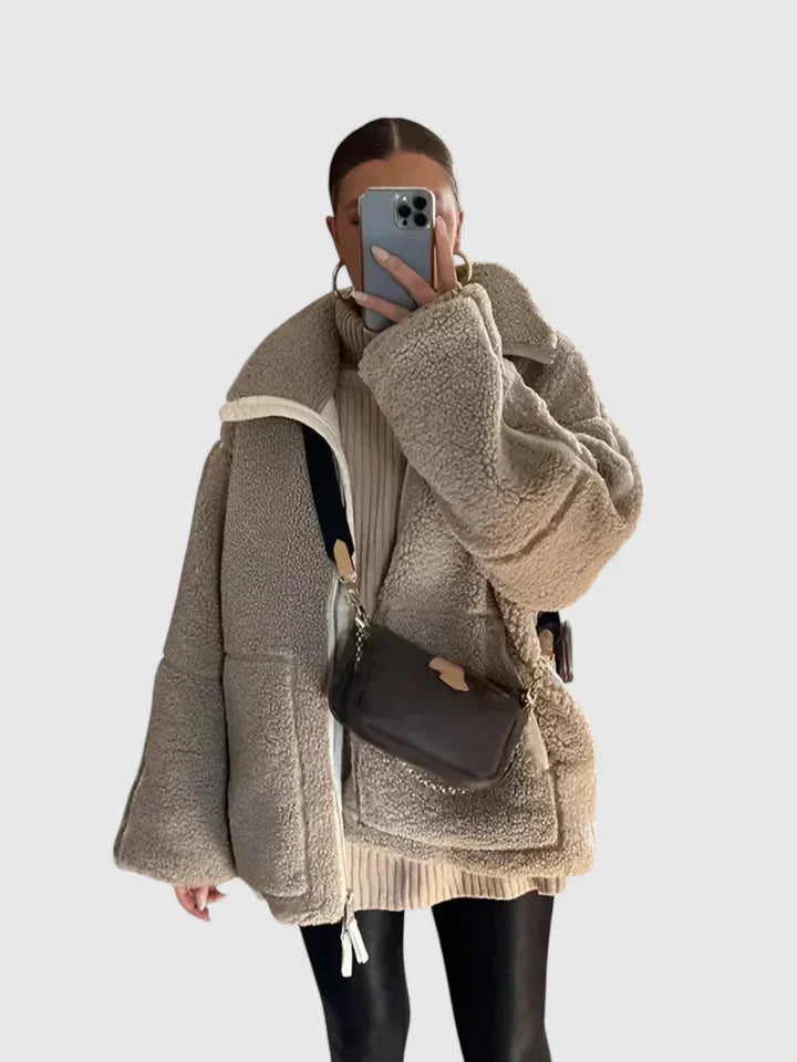 BROOKE – COZY SHERPA ZIP JACKET