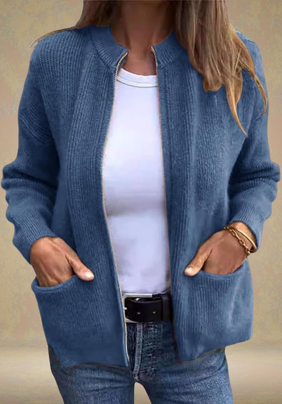 Marsha | Autumn Cardigan With Zipper