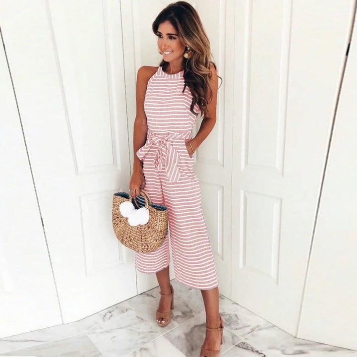 Hannah | Striped Jumpsuit