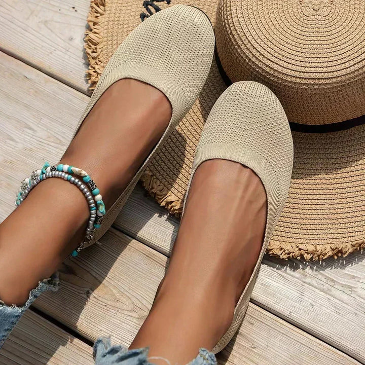GRACE – COMFY KNIT BALLET FLATS