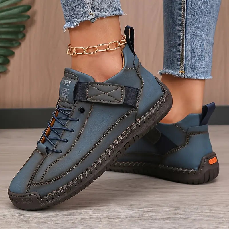 LEONA – BLACK CASUAL COMFORT WALKING SHOES