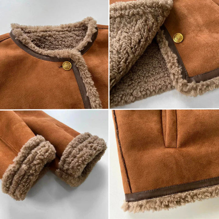 Rosalie | Buttoned Sheepskin Jacket