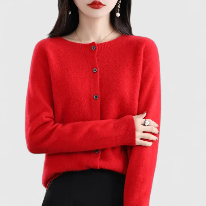 EMILIA – CLASSIC BUTTON CARDIGAN