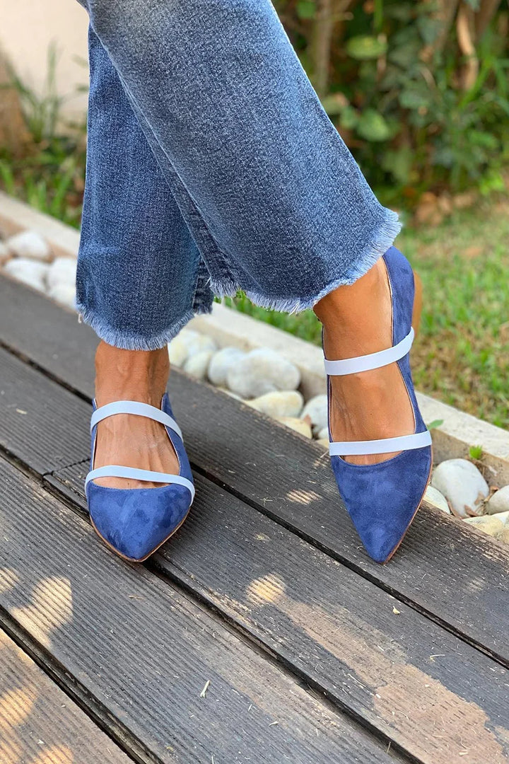 HEEL WITH DOUBLE STRAP