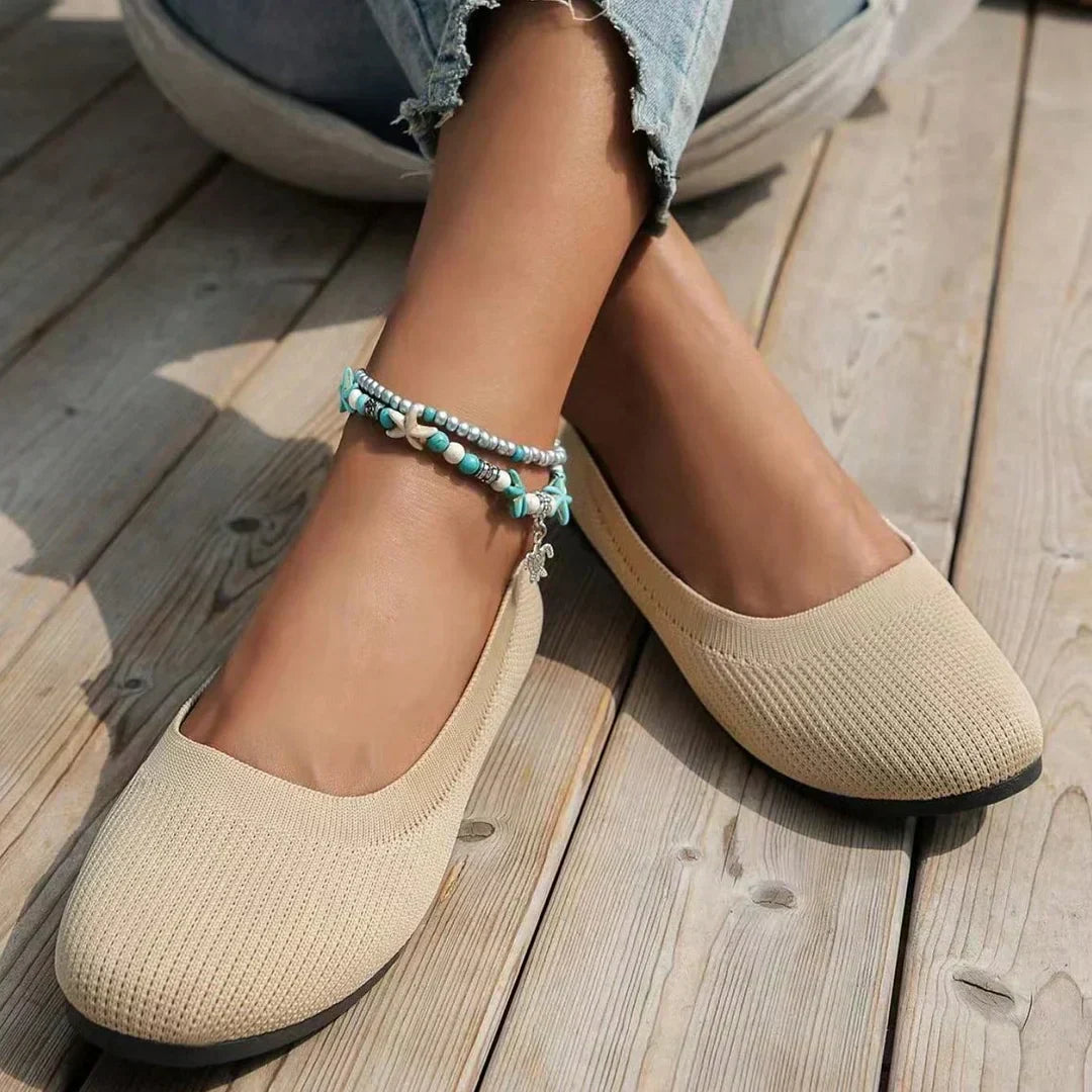 GRACE – COMFY KNIT BALLET FLATS