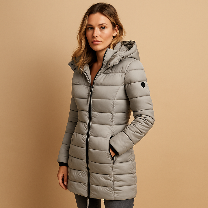 LUCIA – QUILTED HOODED WINTER COAT