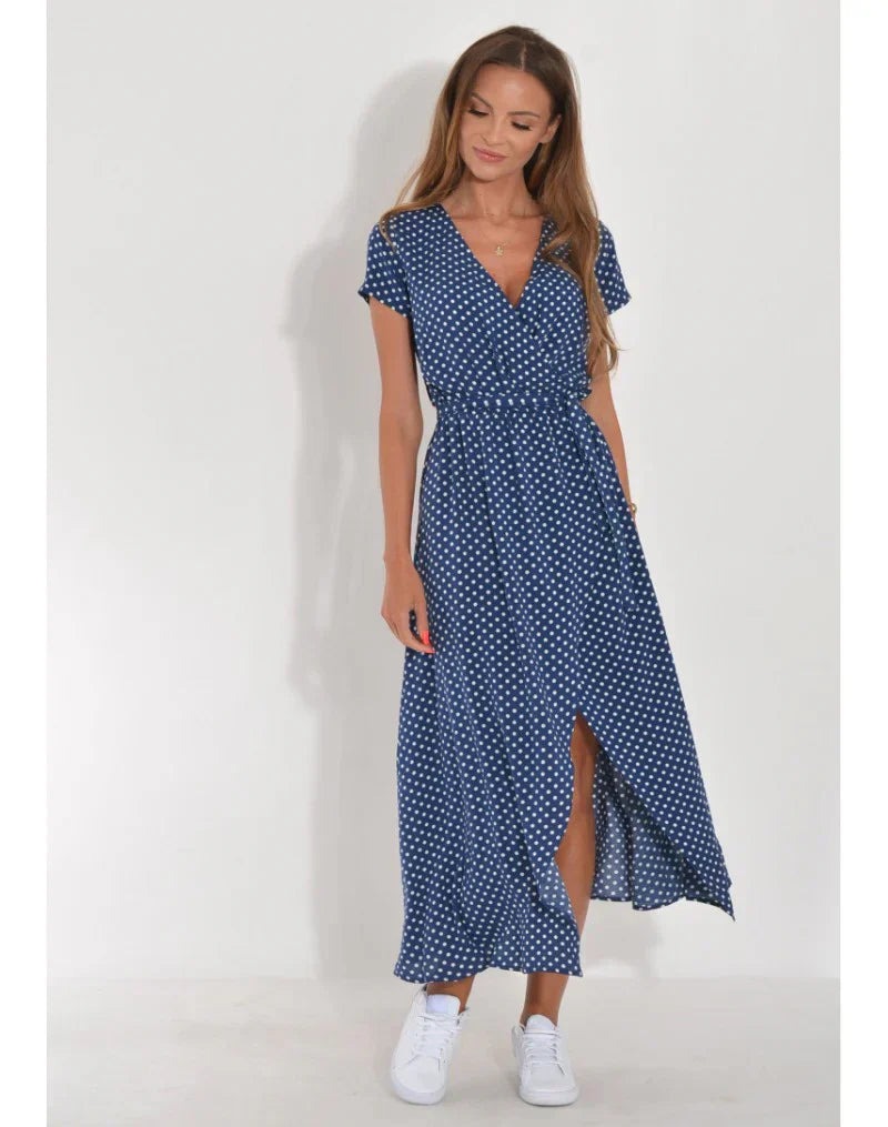 Julia™ – Elegant V-Neck Sculpting Dress