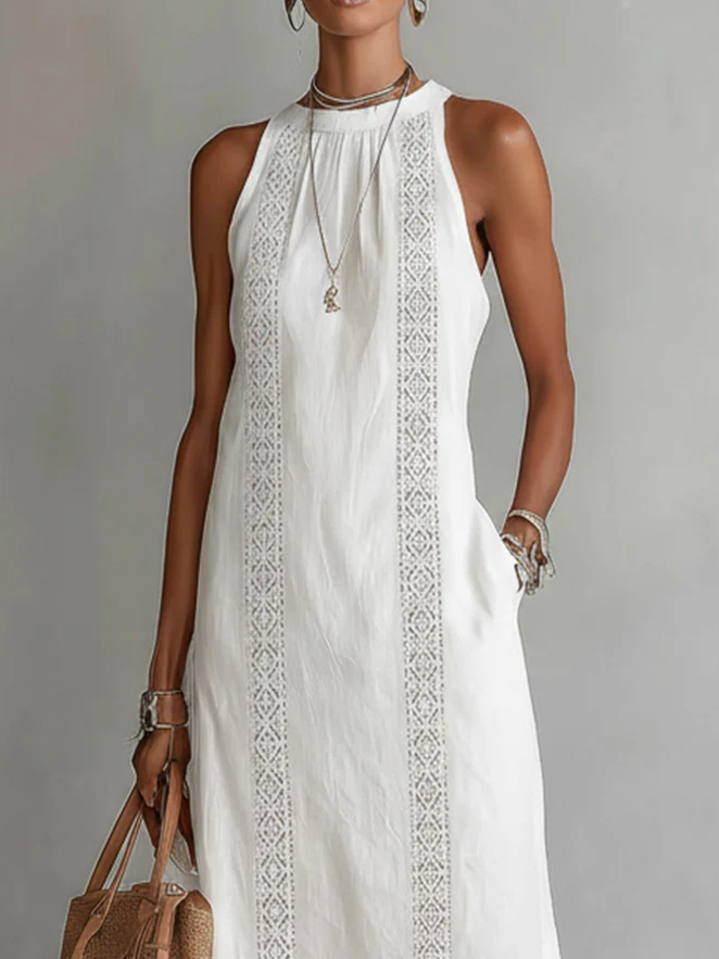 Harper™ – Effortless Linen Midi Dress