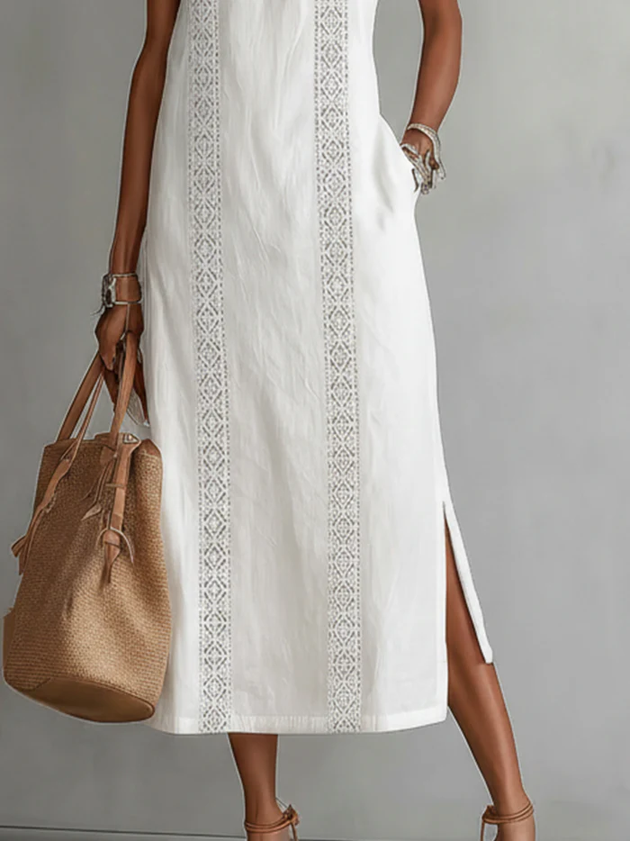 Harper™ – Effortless Linen Midi Dress